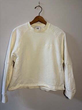 Y-3 Women’s Cream Crewneck Sweatshirt